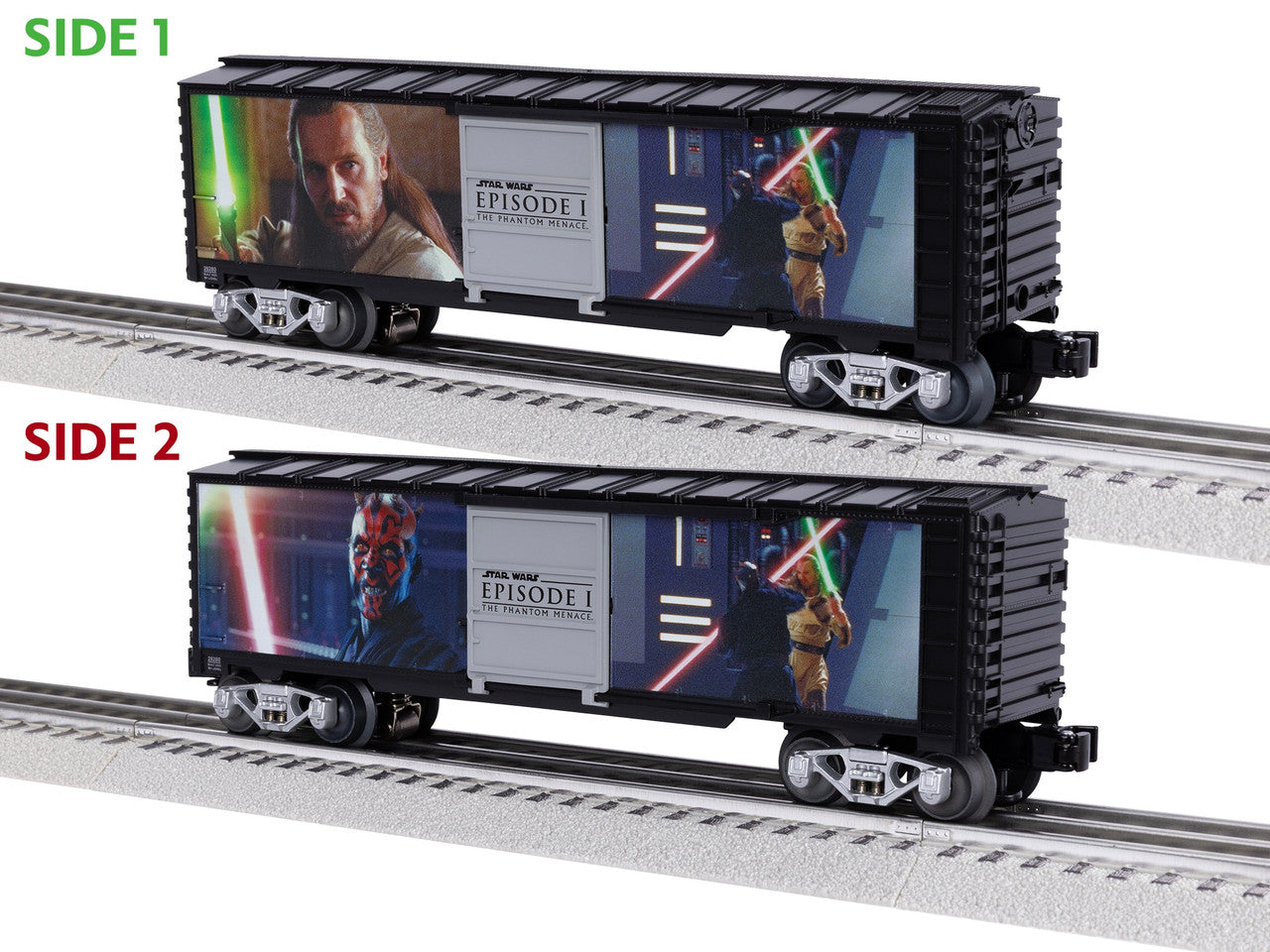 Lionel 2528280 O Star Wars Darth Maul v. Qui-Gon Jinn Illuminated Boxc