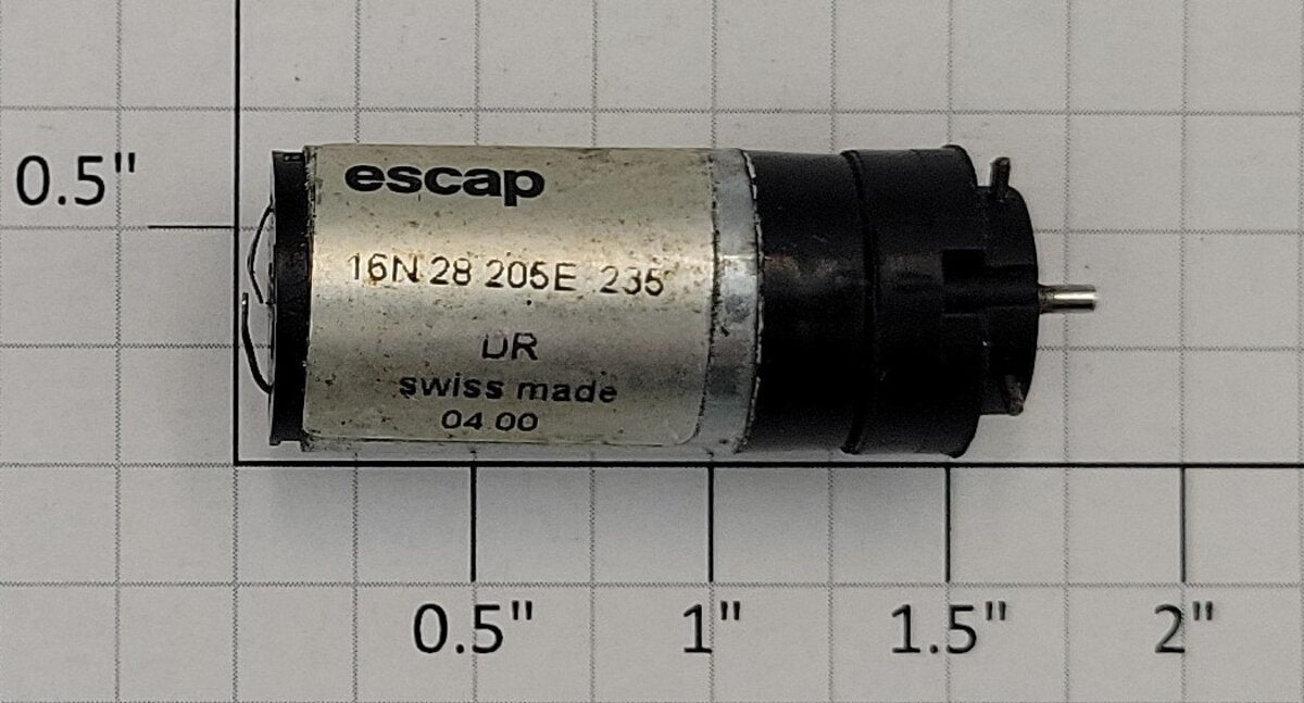 Escap 16N28-205E.235 12 Volt DC Can Motor with Gearhead