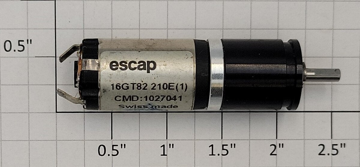 Escap 16GT82 210E(1) 15 Volt DC Can Motor with Gearhead