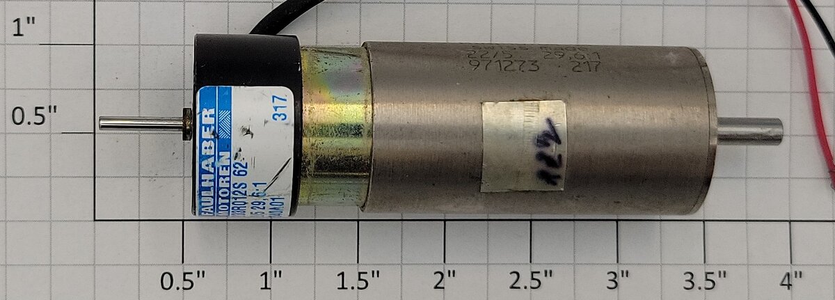 Faulhaber 2233RQ12S 62 12-Volt DC Can Motor with Gearhead