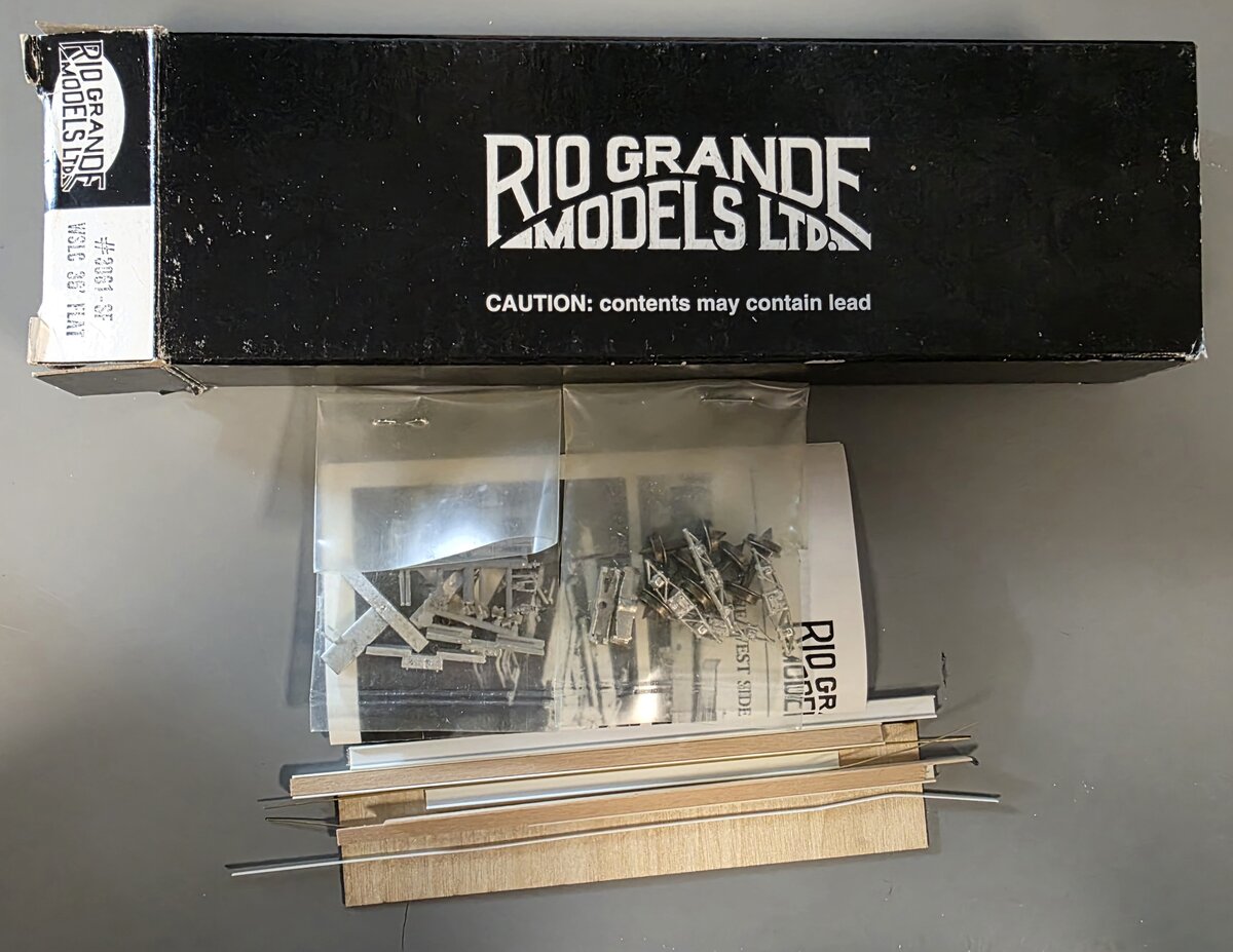 Rio Grande Models 3061-SF-SF HOn3 WSLC 36' Flat Kit