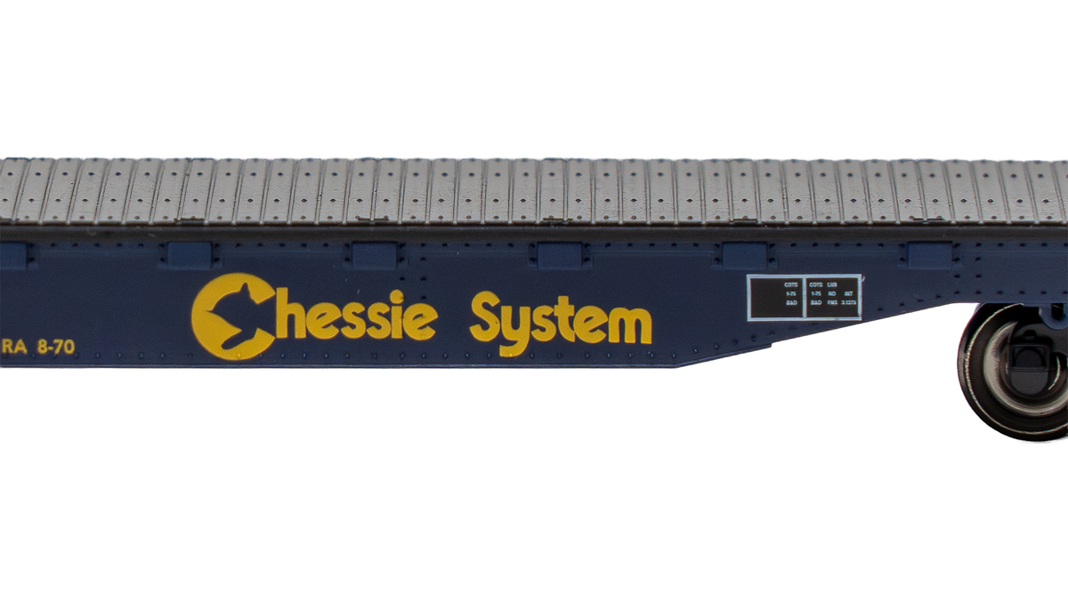 Bachmann 17308 HO Chessie System 52' Flat Car #9106