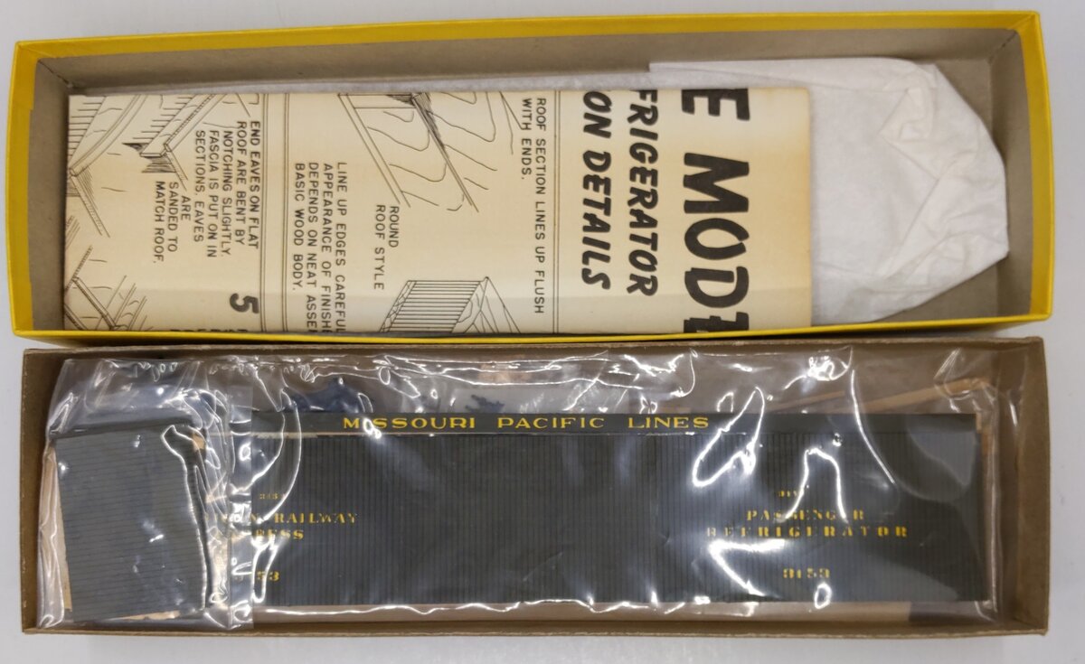 Ye Olde Huff N Puff 602 S Scale 50' Express Reefer Missouri Pacific Wood Car Kit