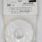 Wire Works H12207050 White Hook-Up Wire 22 AWG Stranded - 1 Conductor / 50ft