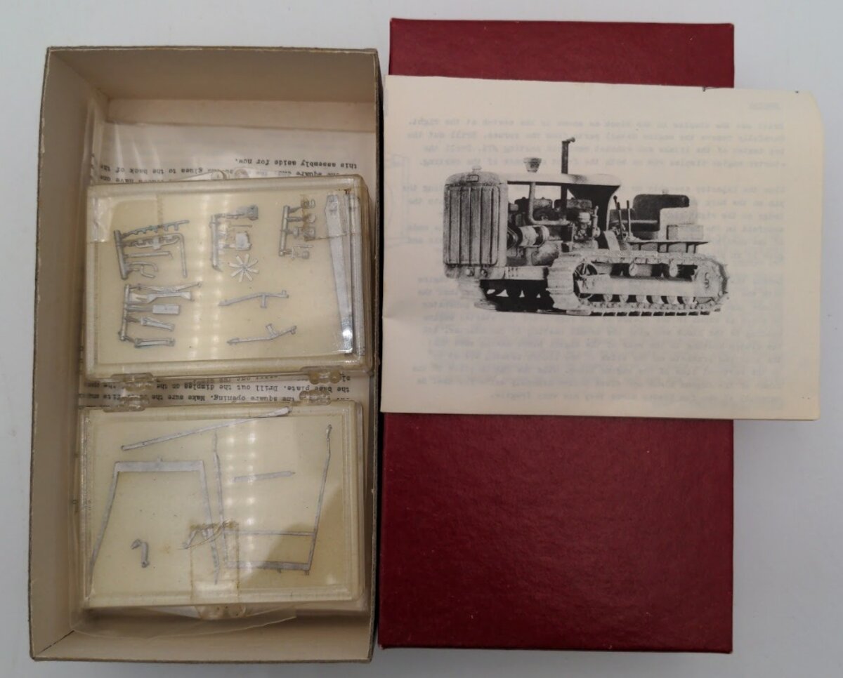 Cannon HH505 HO Scale Caterpillar With Blade Unpainted Metal Kit