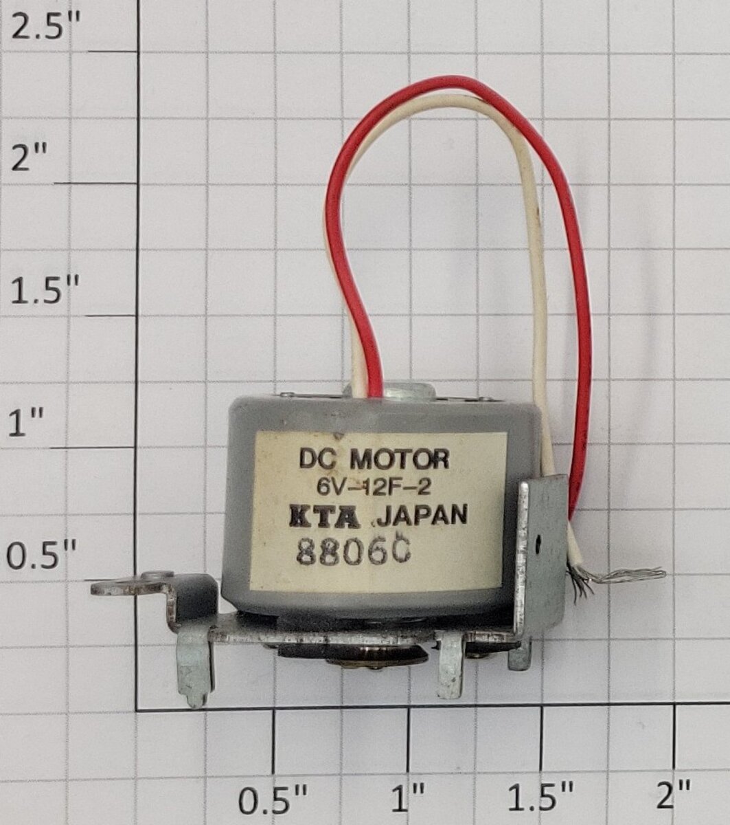 Acme 6V-12F-2 6-Volt DC Can Motor with Pulley