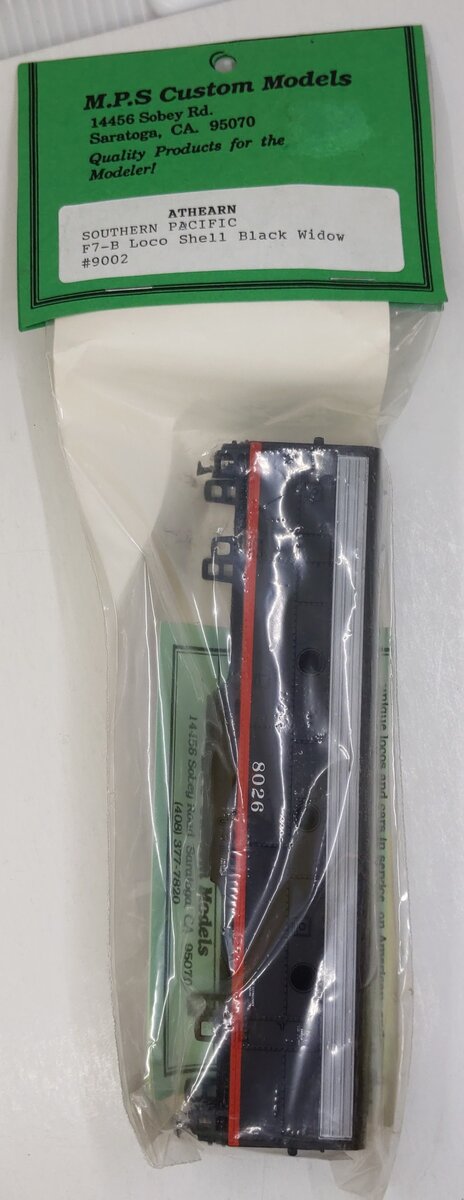 M.P.S Custom Models 9002 HO Athearn Southern Pacific F7-B Shell w/ Dark Windows