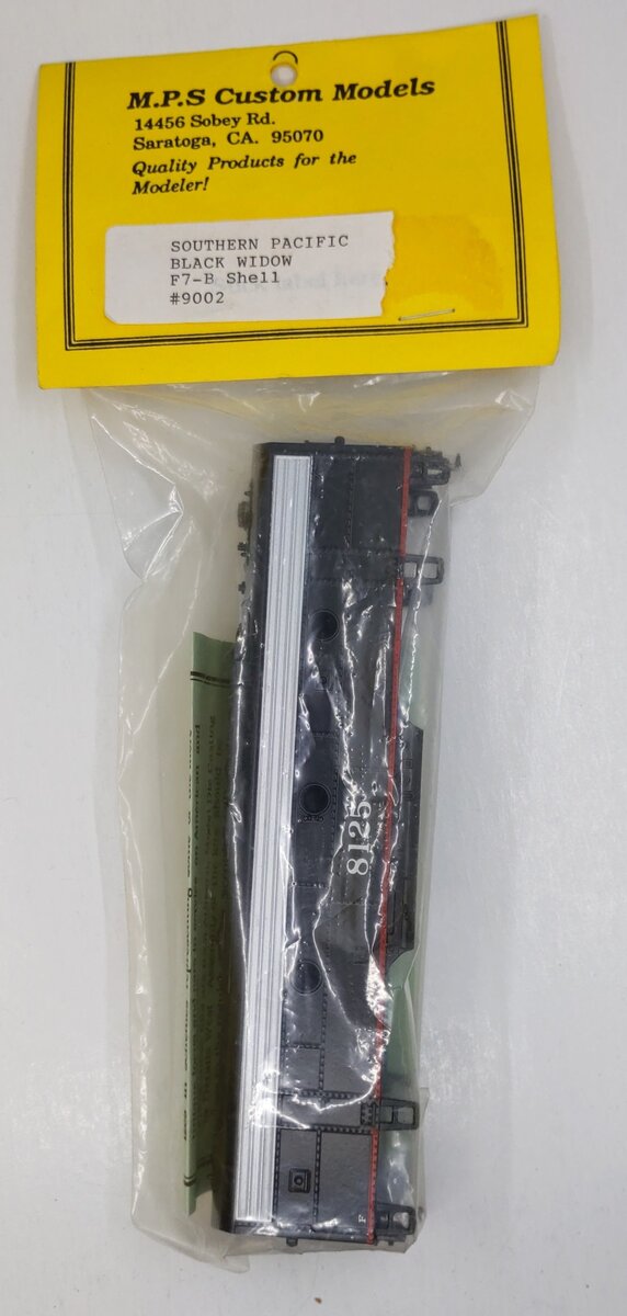 M.P.S Custom Models 9002 HO Athearn Southern Pacific F7-B Shell w/ Dark Windows