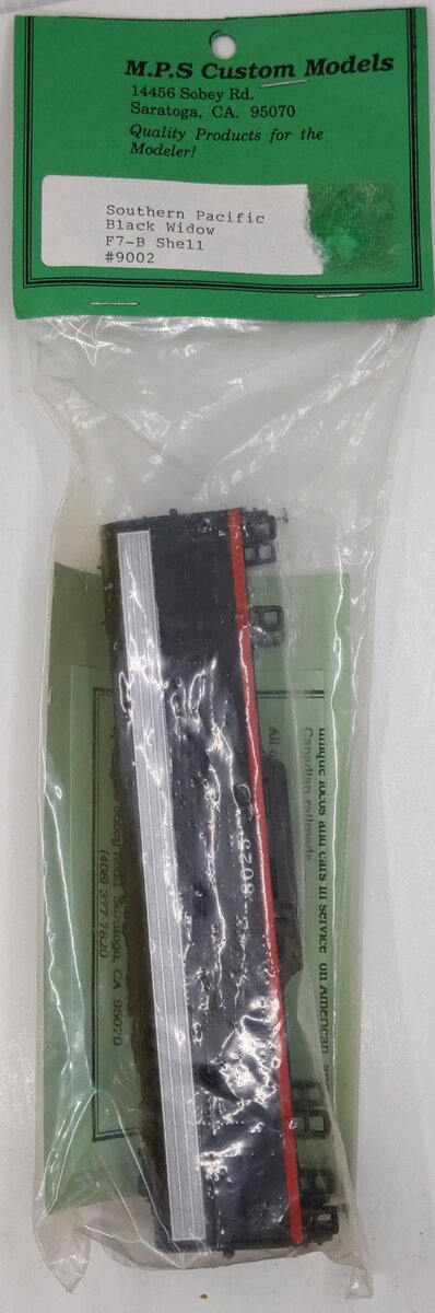 M.P.S Custom Models 9002 HO Athearn Southern Pacific F7-B Shell w/ Black Windows
