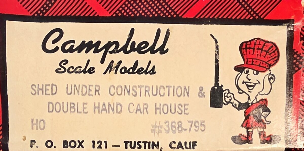 Campbell Scale Models 368-795 HO Shed Under Construction & Double Hand Car House