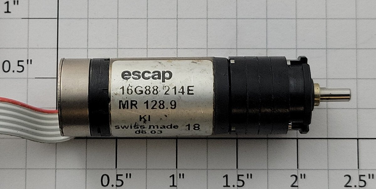 Escap 16G88 214E 8-Volt DC Can Motor with Gearhead