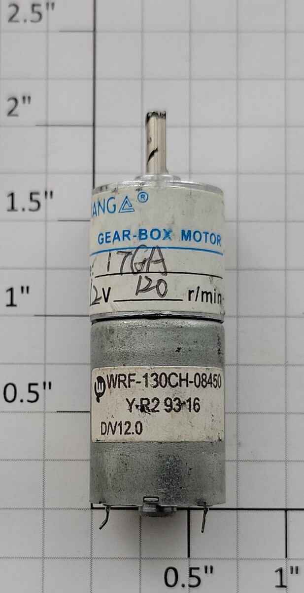 Mabuchi WRF-130CH-08450 12-Volt DC Can Motor with Gearhead