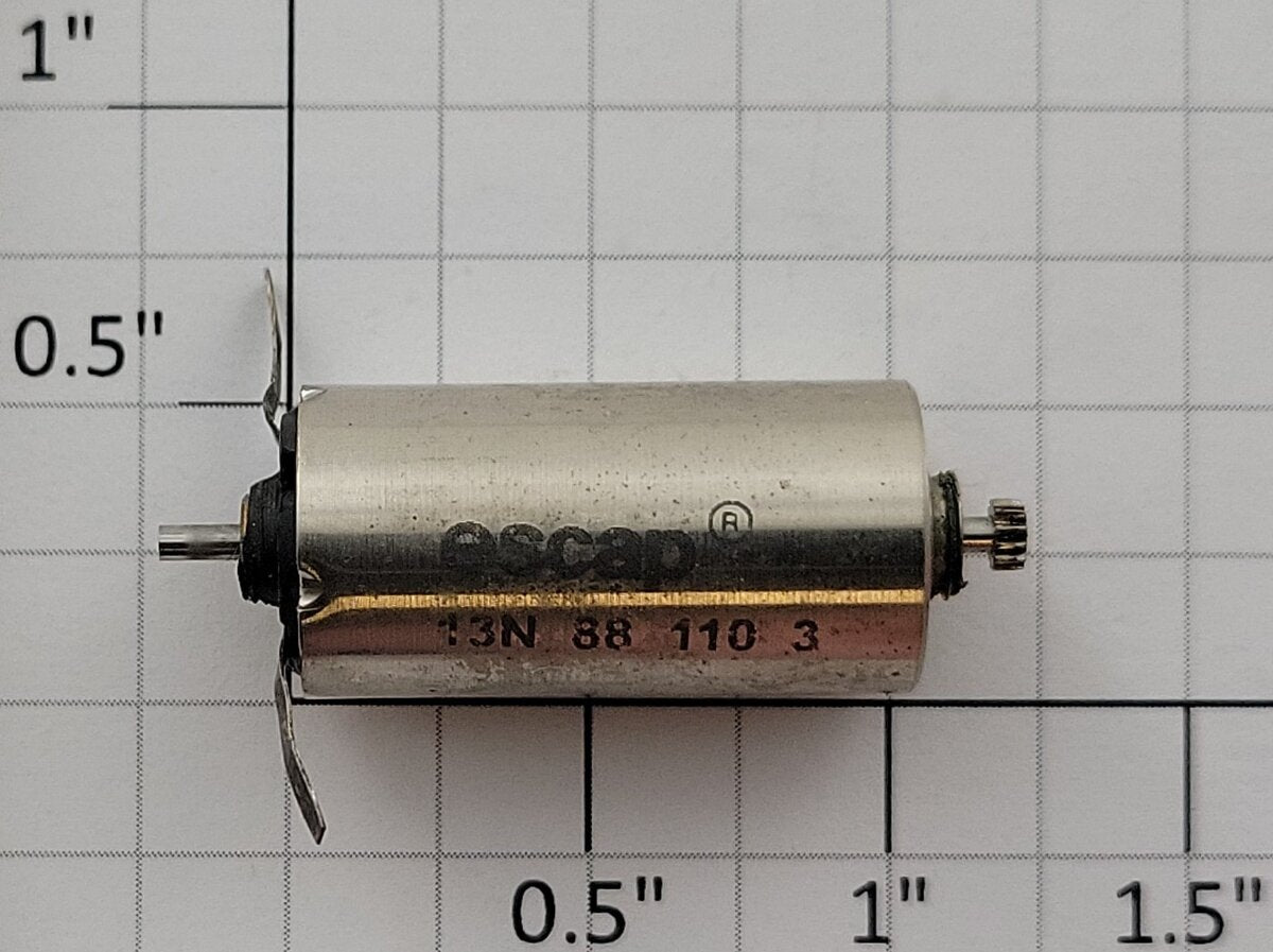 Escap 13N 88 110 3 12-Volt DC Can Motor with Pinion Gear