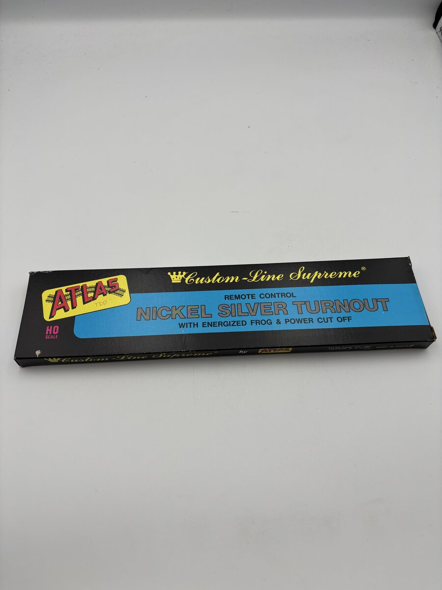Atlas 271 4 Left Turnout Nickel Silver Remote Control Nickel Silver Turnout