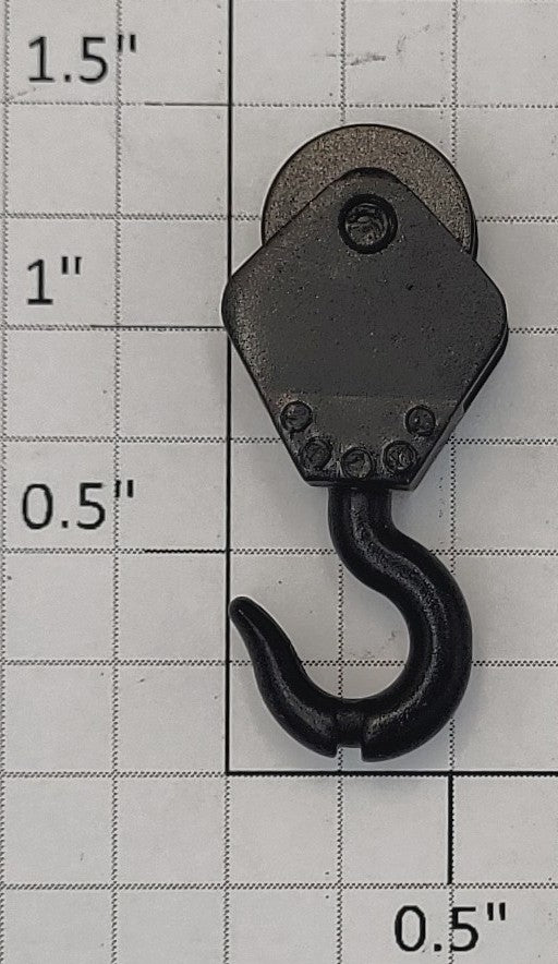 Lionel 6560-13 O Gauge 90 Degree Offset Black Crane Hook and Pulley