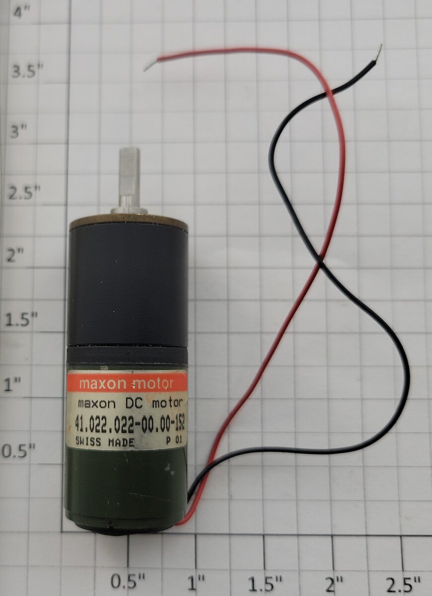 Maxon 41.022.022-00.00-152 12-Volt DC Can Motor with Wiring