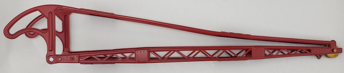 Lionel 219-51 Repainted Derrick Car Red Crane Boom Assembly w/ Boom Roller