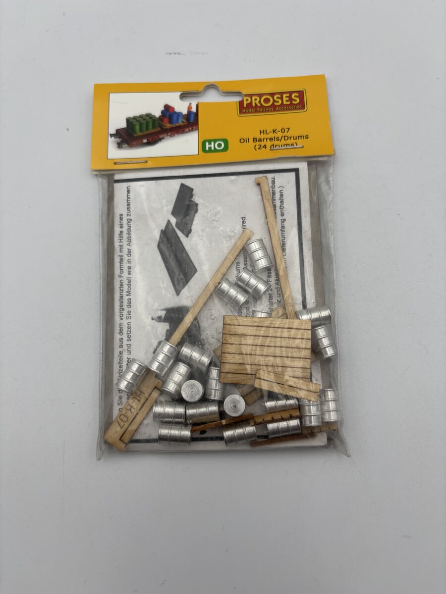 Proses Model Railway HL-K-07 Oil Barrels/Drums (24 Drums) (Bag of 24)
