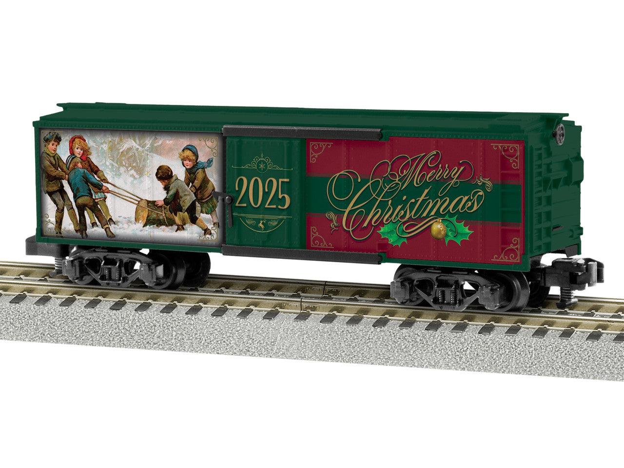 American Flyer 2519010 O 2025 Christmas Boxcar