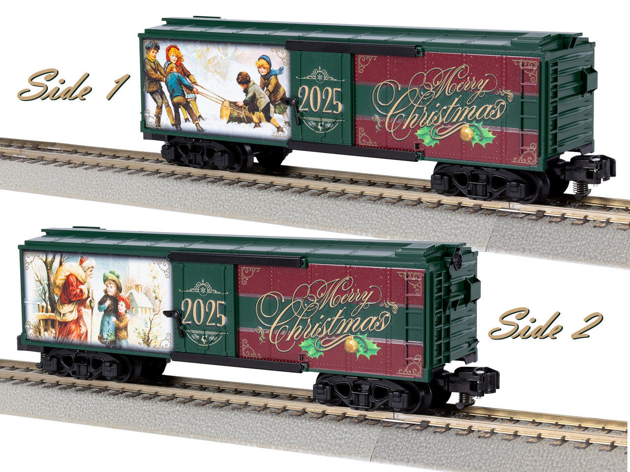 American Flyer 2519010 O 2025 Christmas Boxcar