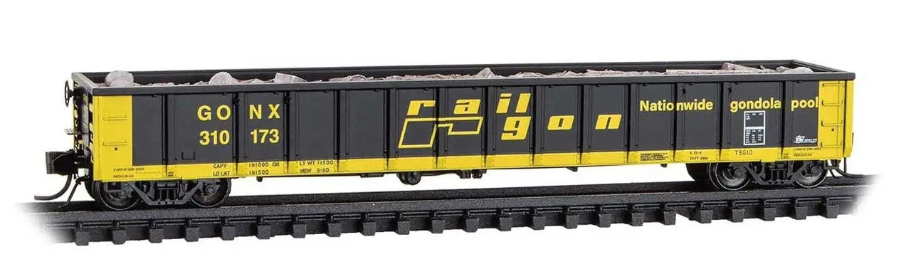 Micro-Trains 17000010 N Railgon 52' 6" Greenville 2494 Mill Gondola #310173