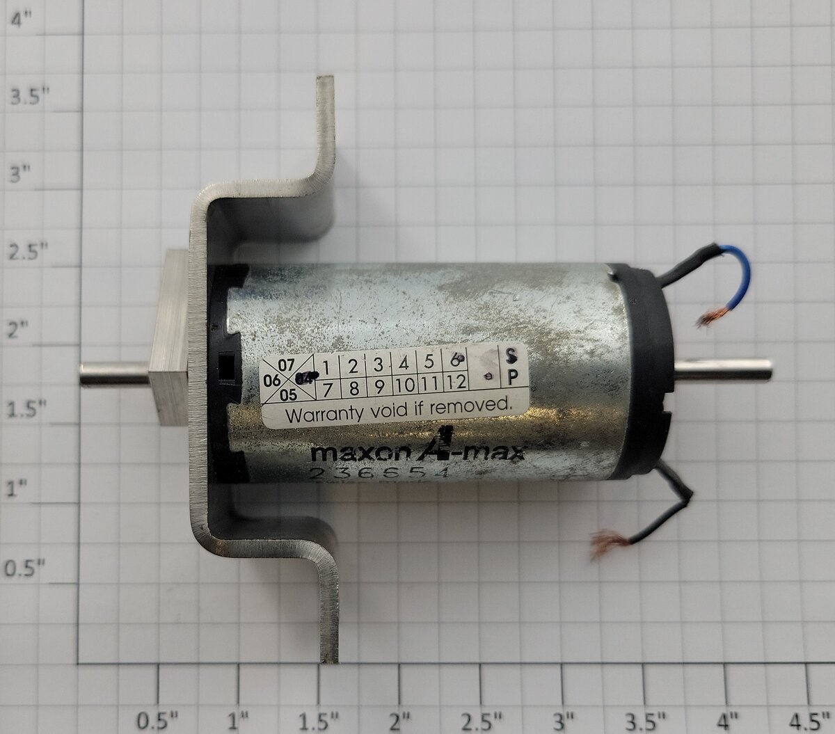 Maxon 236654 12-Volt DC Can Motor with Bracket and Gearhead