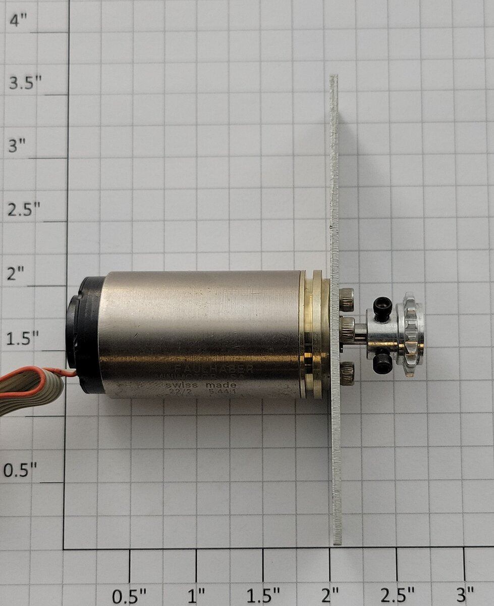 Faulhaber 2224R012SR 12-Volt Brushless DC Can Motor with Pinion Gear
