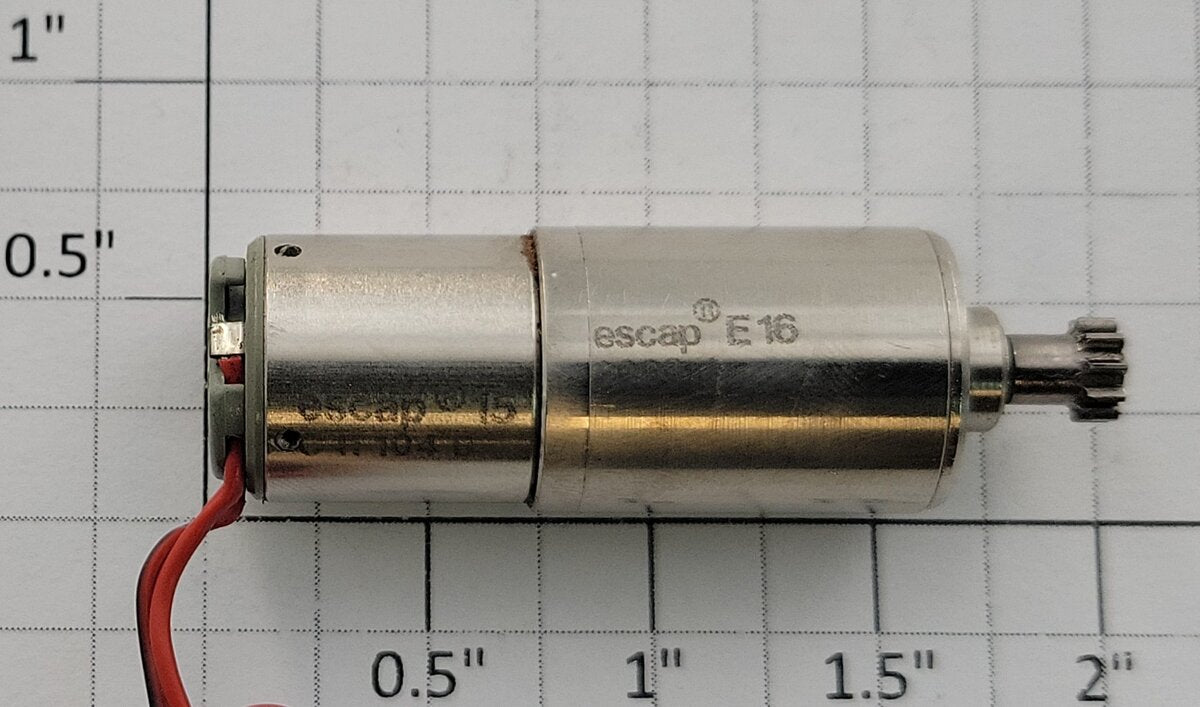Escap C 11 104 0 12-Volt DC Can Motor with Pinion Gear