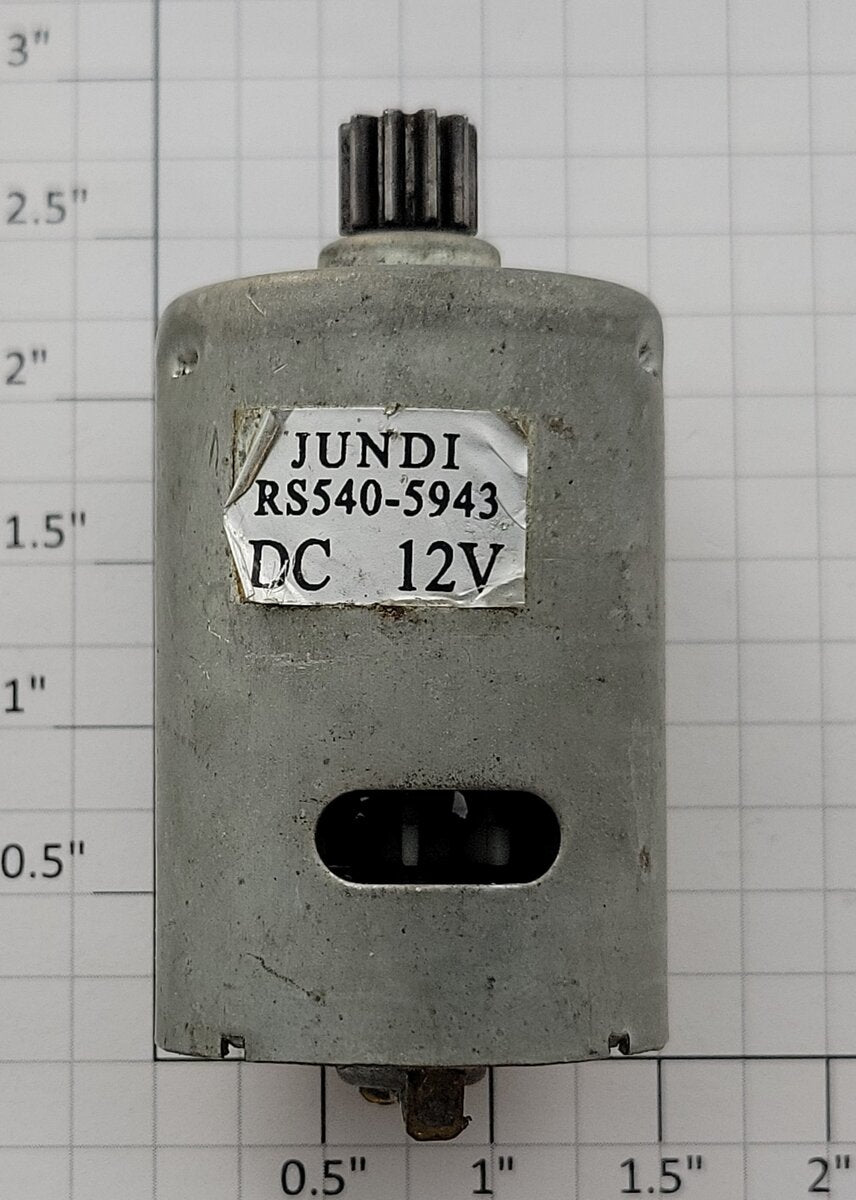 Mabuchi RS540-5943 8-Volt DC Can Motor with Pinion Gear