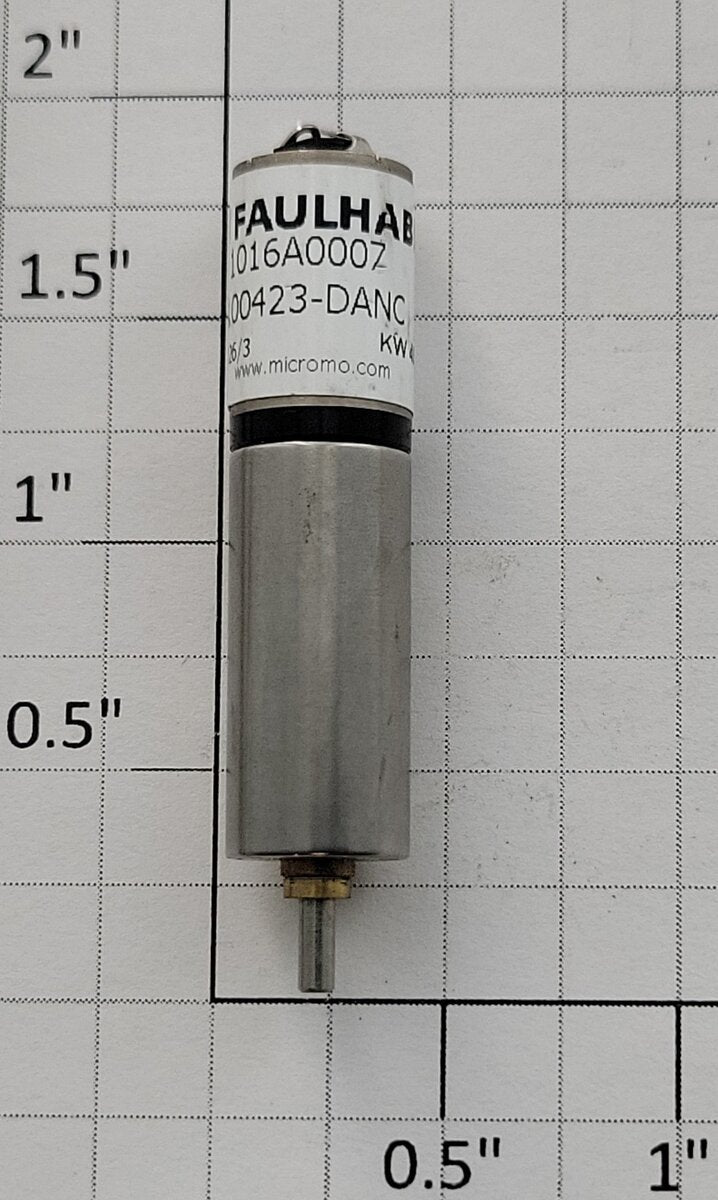 Faulhaber 1016A0007 7-Volt DC Can Motor with 26/3 Ratio Gearbox