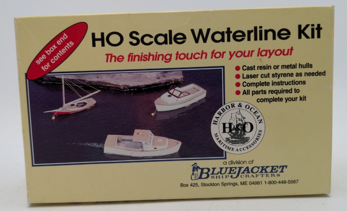 Harbor & Ocean 303 HO Scale Blue Jacket Division Waterline Boat Cast Resin Kit