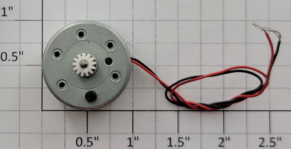 Mabuchi MDN3BL3DSB 12-Volt DC Pancake Can Motor with Wire and
