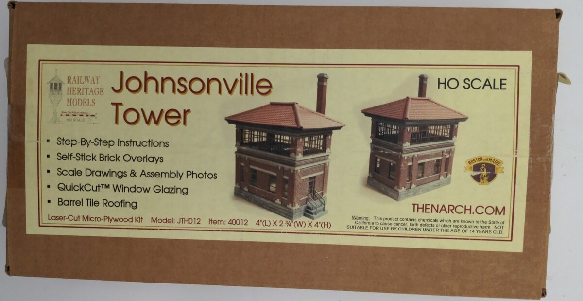 Railway Heritage Models 40012 JTH012 B & M Johnsonville Tower Laser Cut Kit
