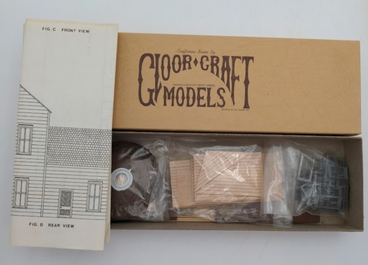 Gloor Craft 407 HO Scale Old Style House Wood and Metal Building Kit