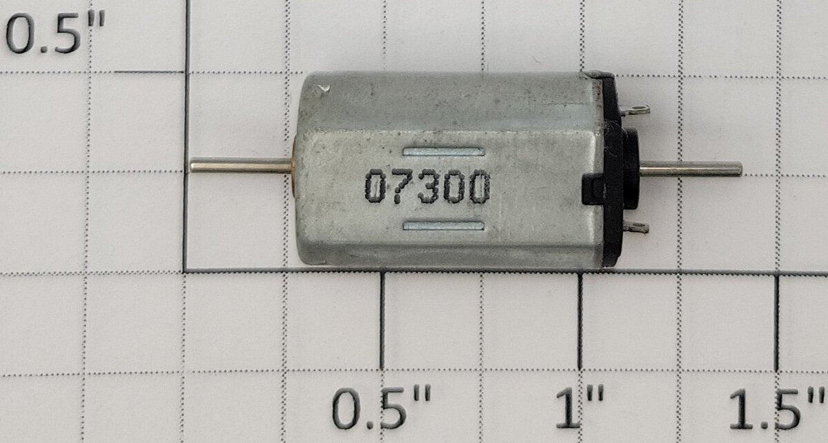 Acme 07300 4 Volt DC Dual Shaft Flat Can Motor