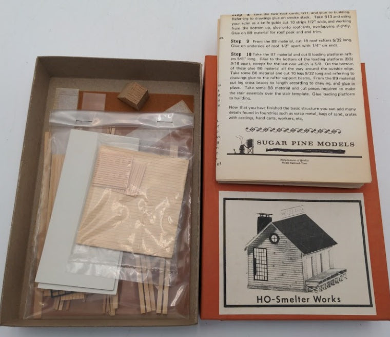 Sugar Pine Models 1101 HO Scale Smelter Works Building Craftsman Kit