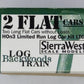 Sierra West LT6a HOn3 2 Flat Cars without Loads Limited Run Log Car Kit