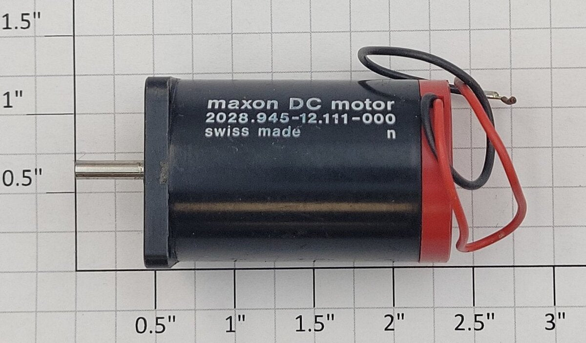 Maxon 2028.945-12.111-000 12-Volt Wired DC Can Motor