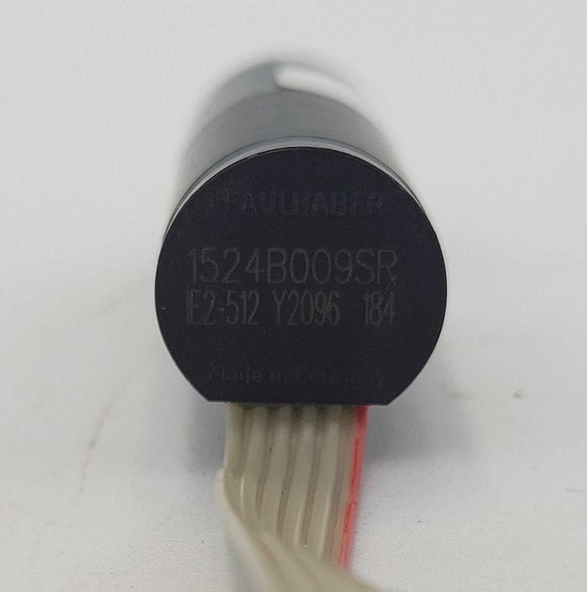 Faulhaber 1524.G0722 9-Volt DC Can Motor with Gearbox & White Ribbon Cable