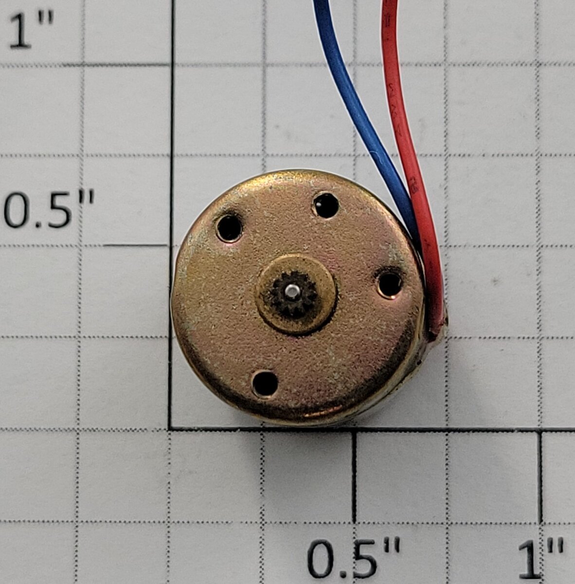 Nihon GM-16154 5-Volt DC Motor with Pinion Gear and Wire