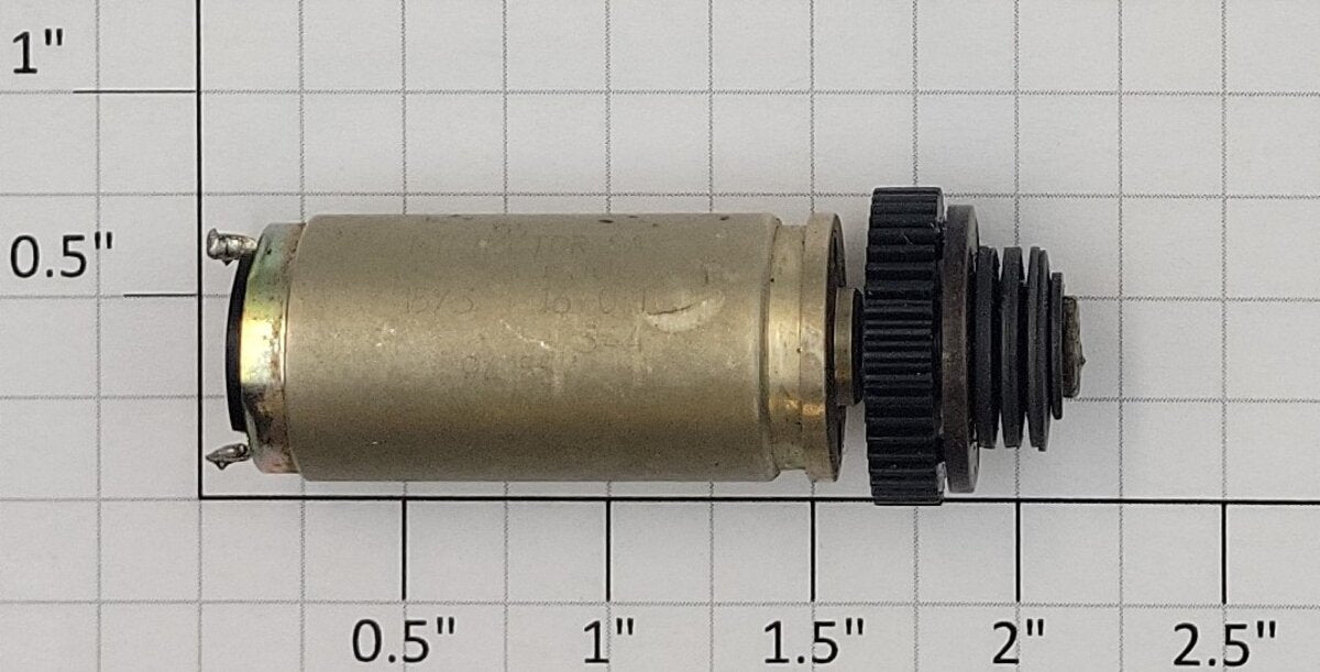 Faulhaber 1524E006S 6-Volt DC Can Motor with Gearbox and Gear Assembly