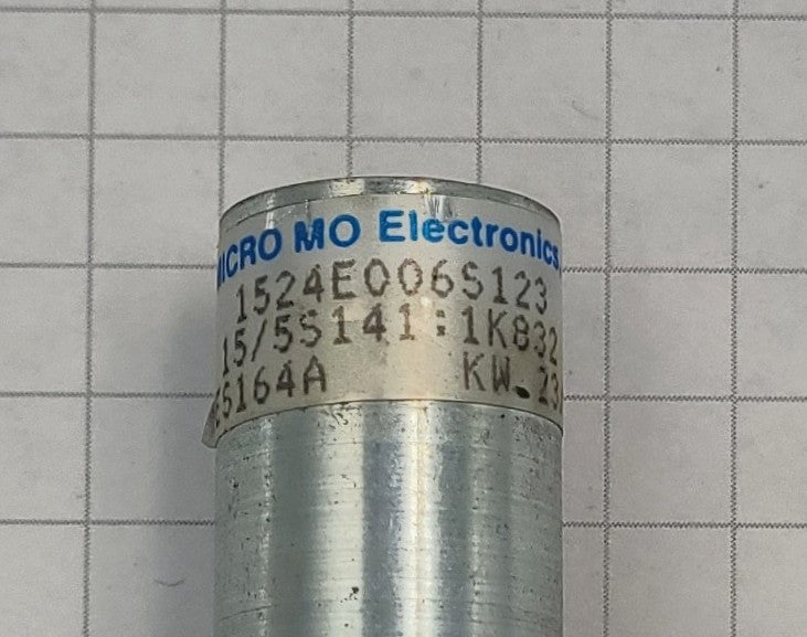 Faulhaber 1524E006S123 6 Volt DC Can Motor with Encoder and Gear Box