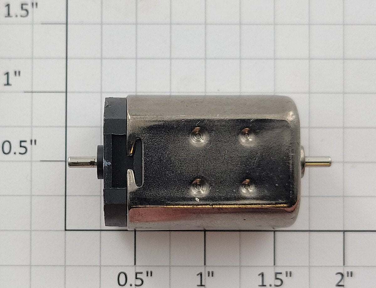 Acme 1111-0001 4-Volt DC Dual Shaft Flat Can Motor