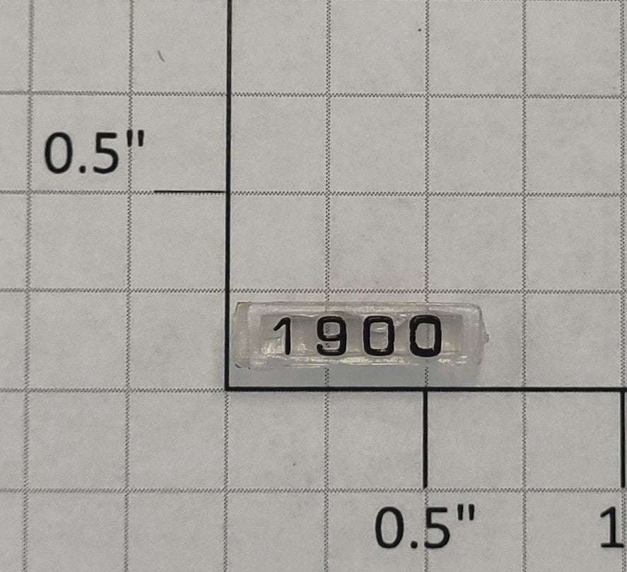 Lionel 8151-42 Right Hand Raised Number Marker Lens/Number Board #1900
