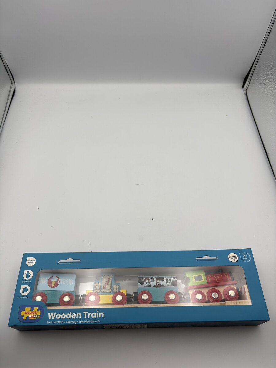Big Jig Rails BJT181 Wooden Train/Goods Train