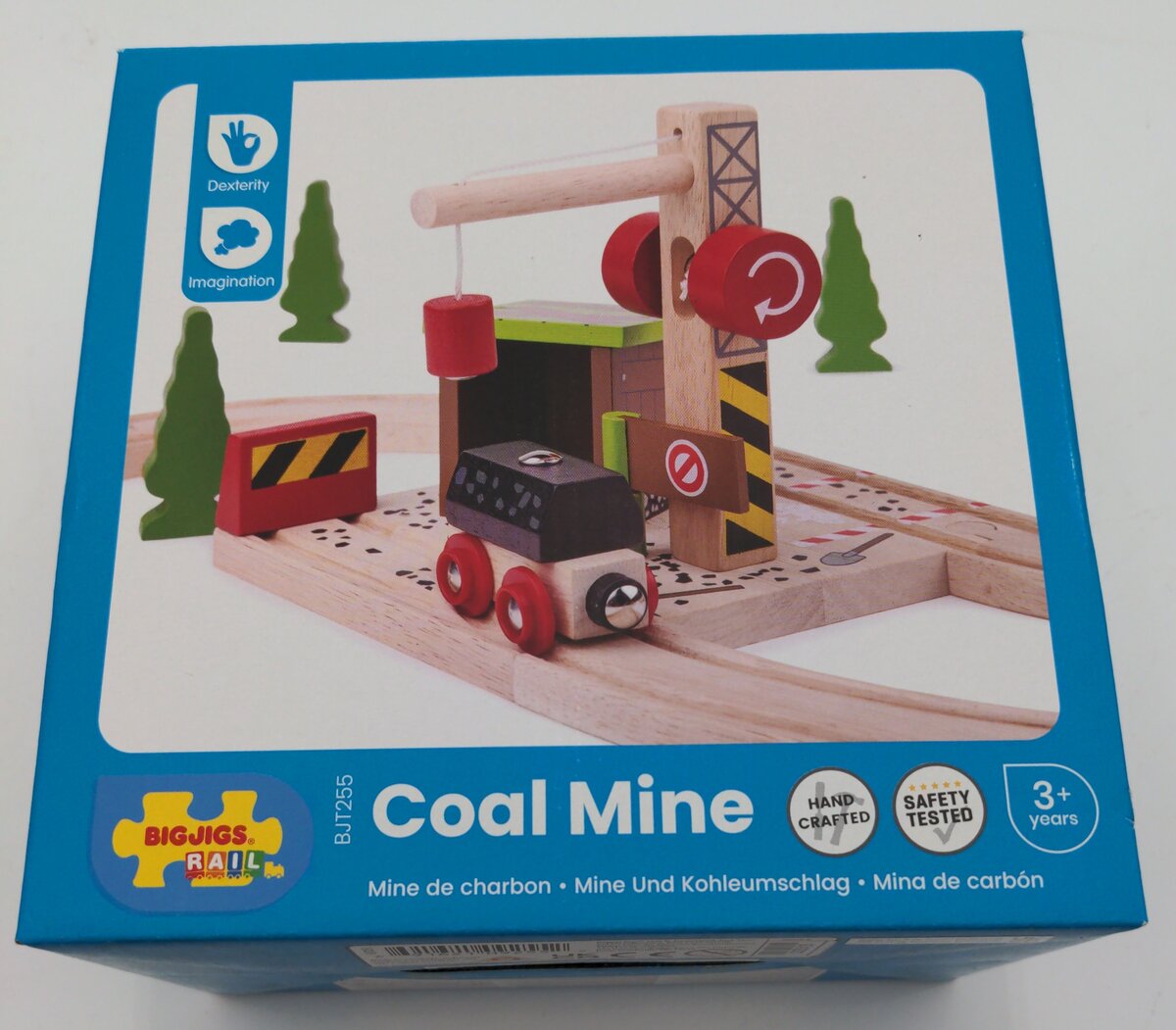 Big Jig Rails BJT255 Wooden Coal Mine with Accessories Kit