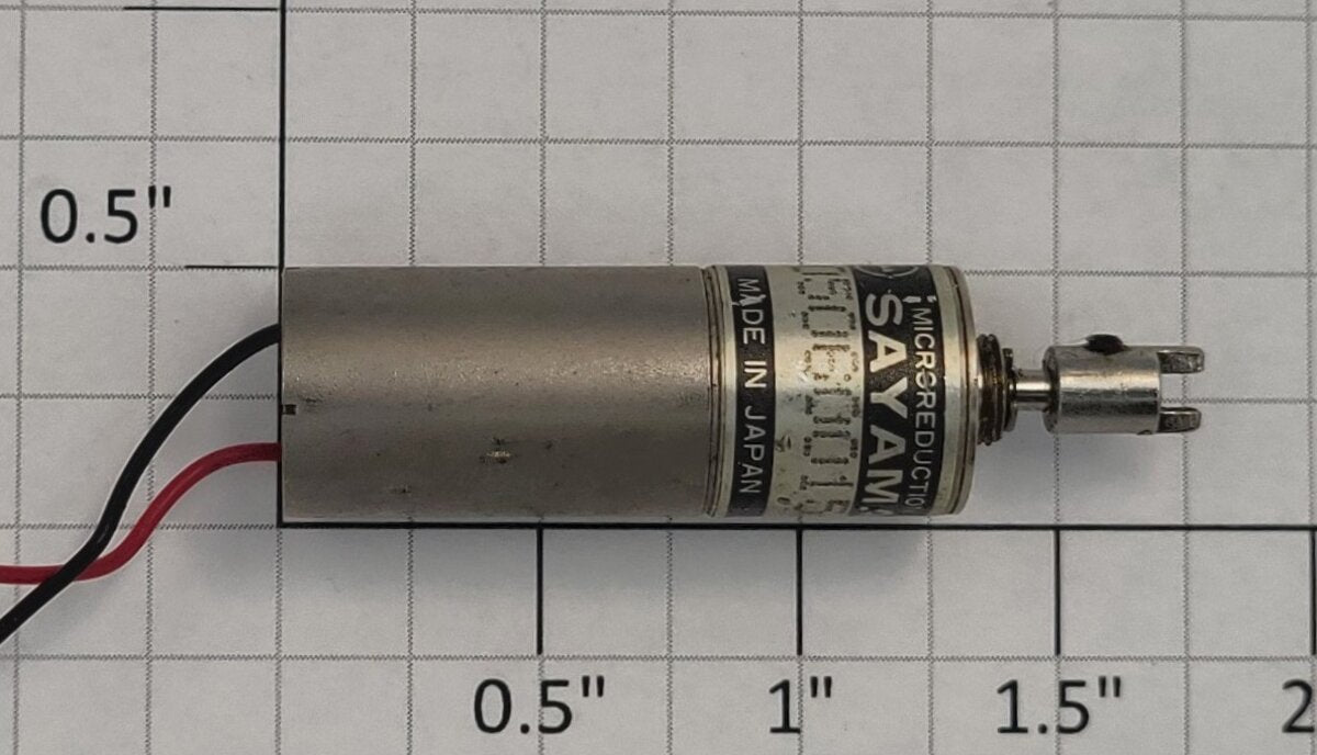 Sayama 202D110015 12 Volt DC Micro Motor with Coupler and Wire