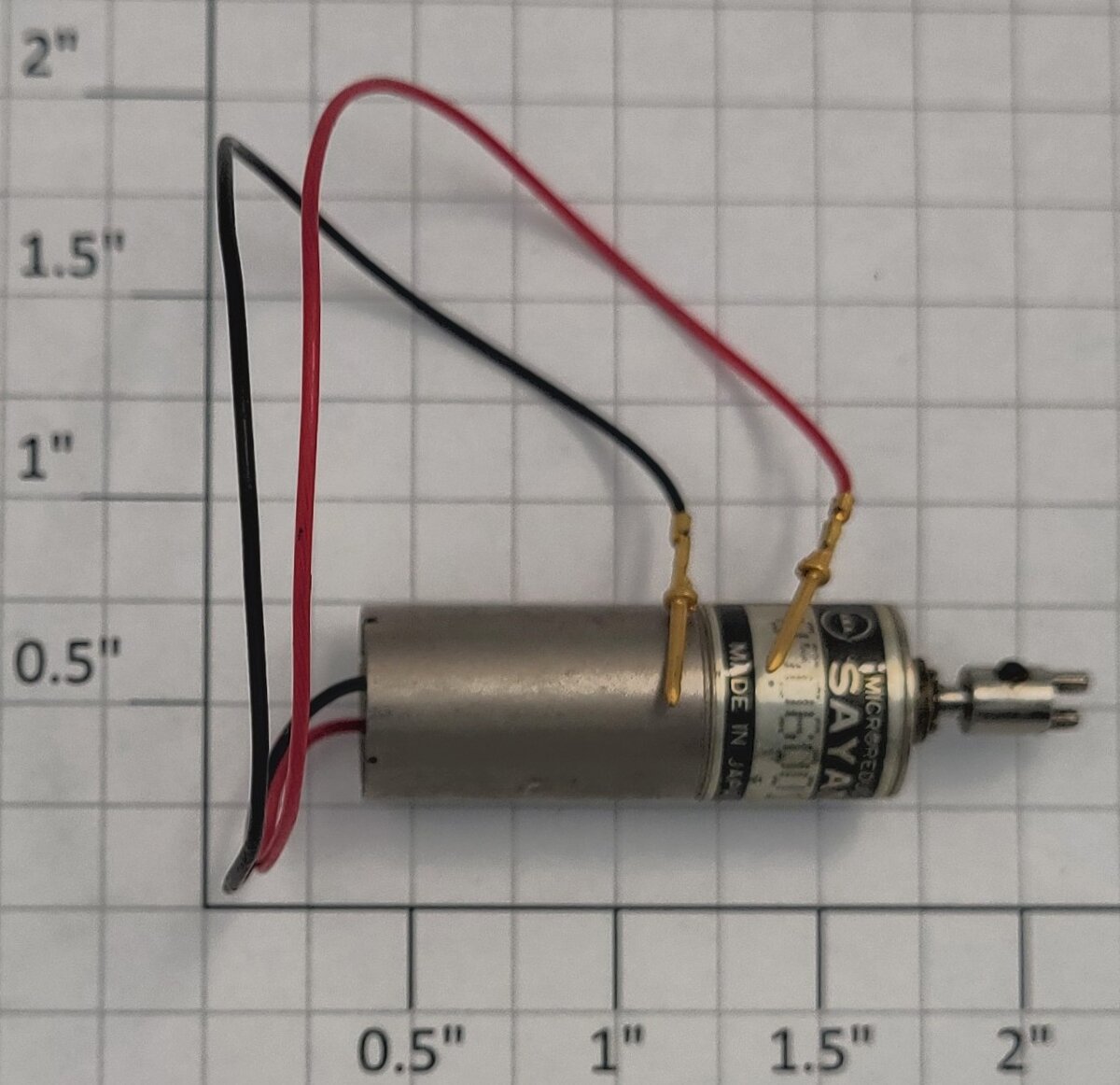 Sayama 202D110015 12 Volt DC Micro Motor with Coupler and Wire