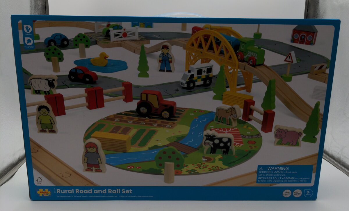 Big Jig Rails BJT021 Wooden Rural and Rail Set