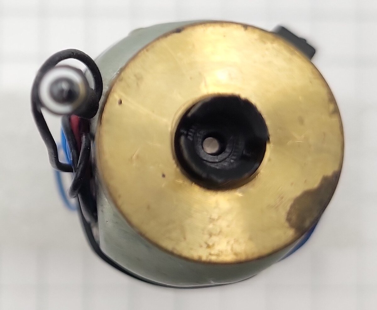 Micro-Mark 86529 HO 12-Volt DC Dual Shaft Flat Can Motor w/ Flywheel & Couplers